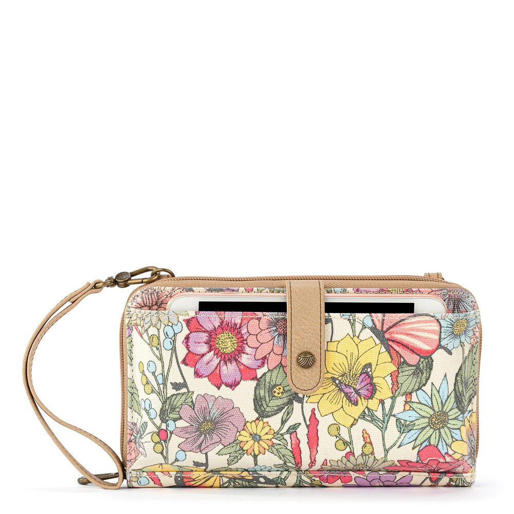 4817 Large Smartphone Crossbody Bag In Coated Canvas Convertible Purse